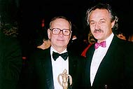 S Enio Moriconem vyznamenaným cenou Palm d´Or za celoživotní dílo v oblasti filmové hudební tvorby v Cannes.